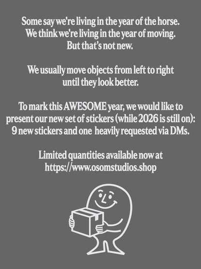 OSOM'26 Sticker Pack